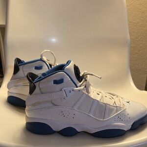Nike Air Jordan 6 Rings In White Dark Marin Blue